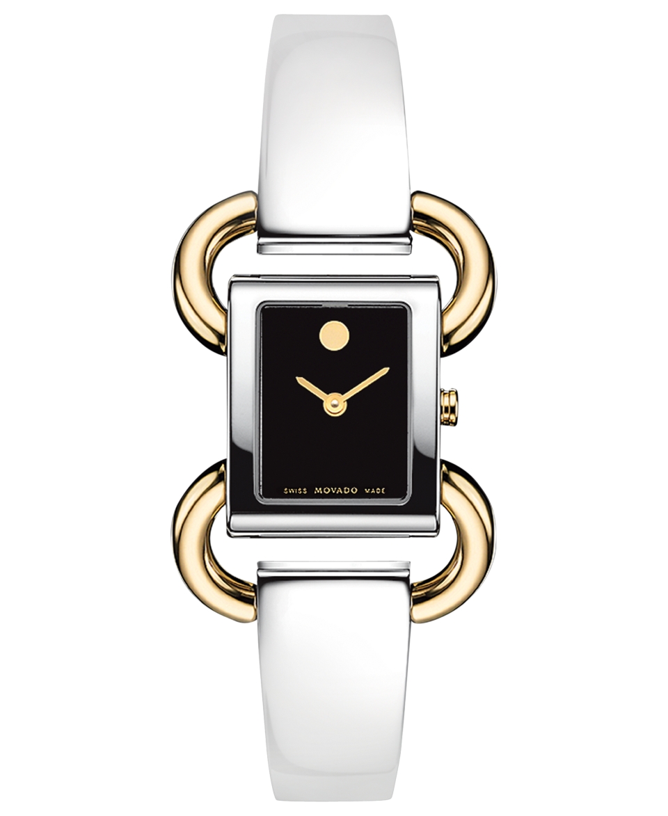 Movado Watch, Womens Swiss Linio Two Tone Stainless Steel Bracelet