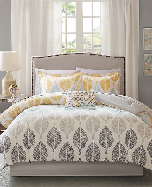 Madison Park Central Park 7 Pc Twin Comforter Set Reviews Bed In A Bag Bed Bath Macy S