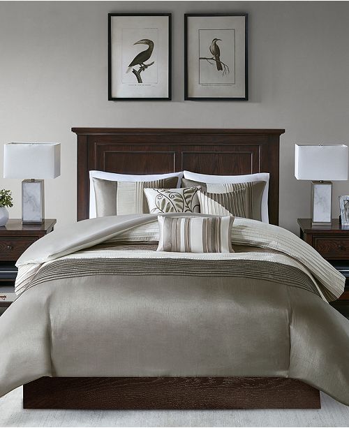 Madison Park Effie 7 Pc California King Comforter Set Reviews Bed In A Bag Bed Bath Macy S