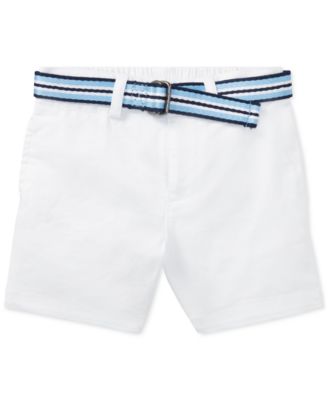 infant boy white shorts