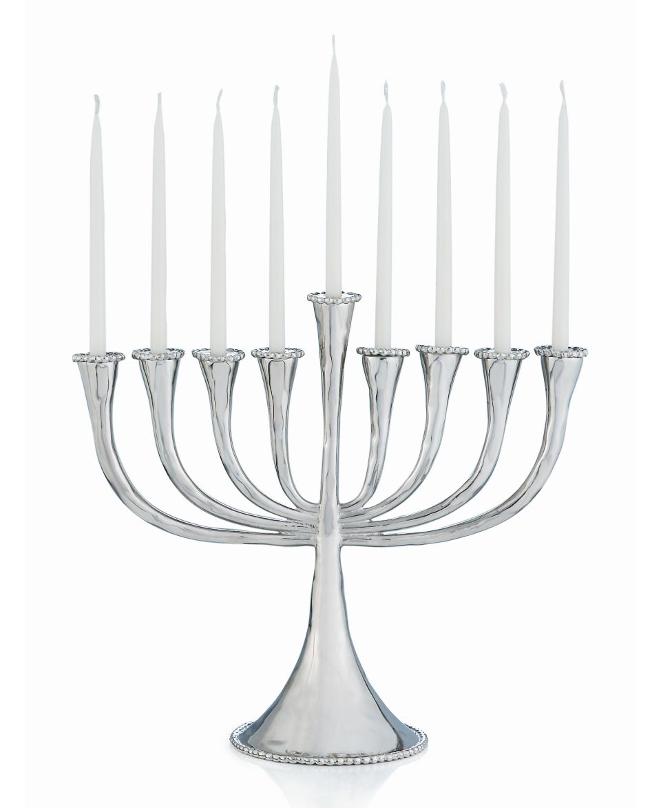 Lighting by Design Menorah, Silver Plated   Candles & Home Fragrance