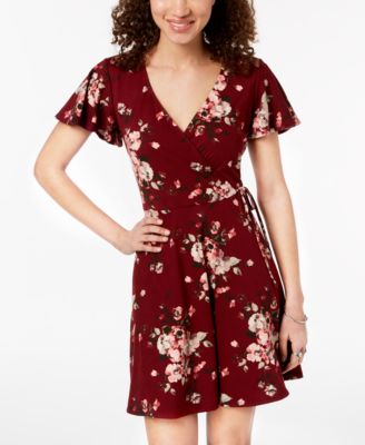 juniors wrap dress