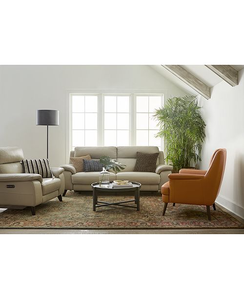 Furniture Milany Leather Power Reclining Sofa Collection Created For Macy S Reviews Furniture Macy S
