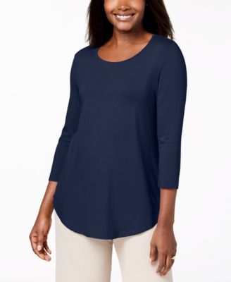 JM Collection Scoop-Neck Top, Created 