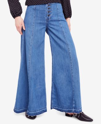 free people button jeans