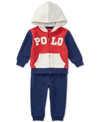 polo hoodie and jogger set