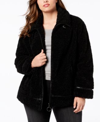 macy's junior plus size coats