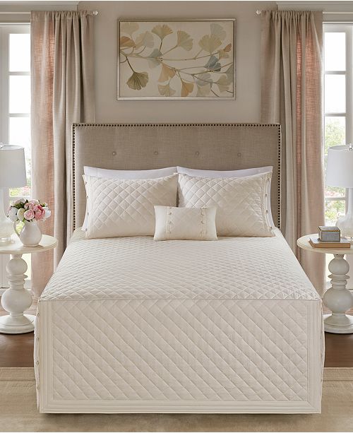 Madison Park Breanna 4 Pc Full Queen Quilted Bedspread Set Reviews Bed In A Bag Bed Bath Macy S