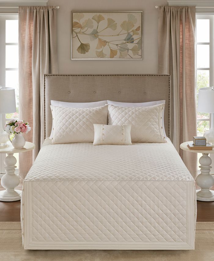 Madison Park Breanna 4 Pc Full Queen Quilted Bedspread Set Reviews Quilts Bedspreads Bed Bath Macy S