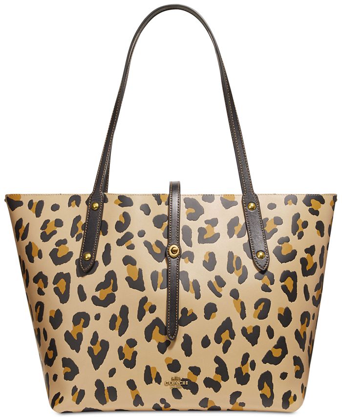 COACH Leopard Market Tote & Reviews - Handbags & Accessories - Macy's