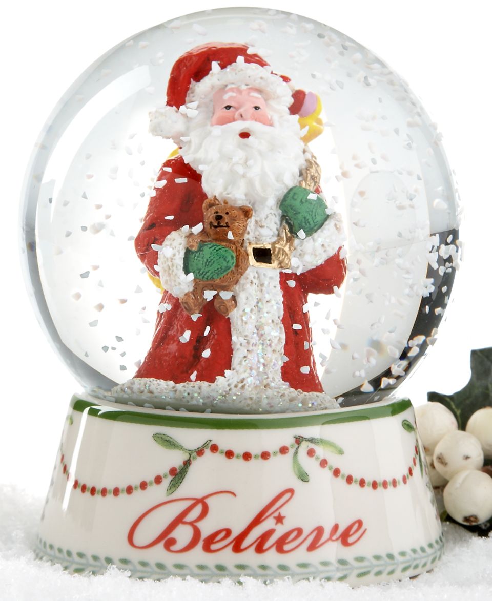 Spode Snow Globe, Believe Mini Tree