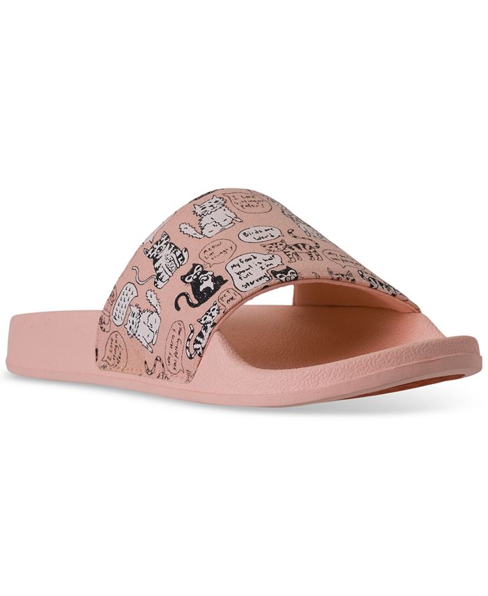 Skechers Women's Bobs PopUps Cat Chat Bobs for Dogs Slide Sandals
