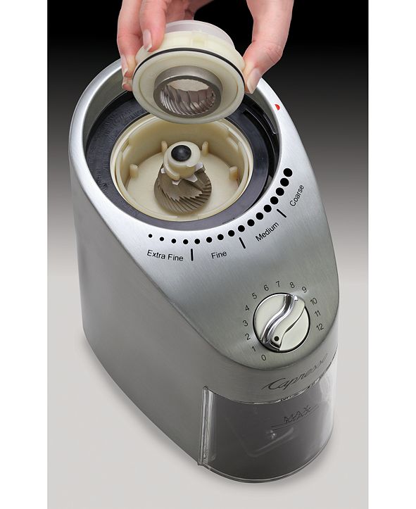 Capresso Infinity PLUS Conical Burr Coffee Bean Grinder & Reviews