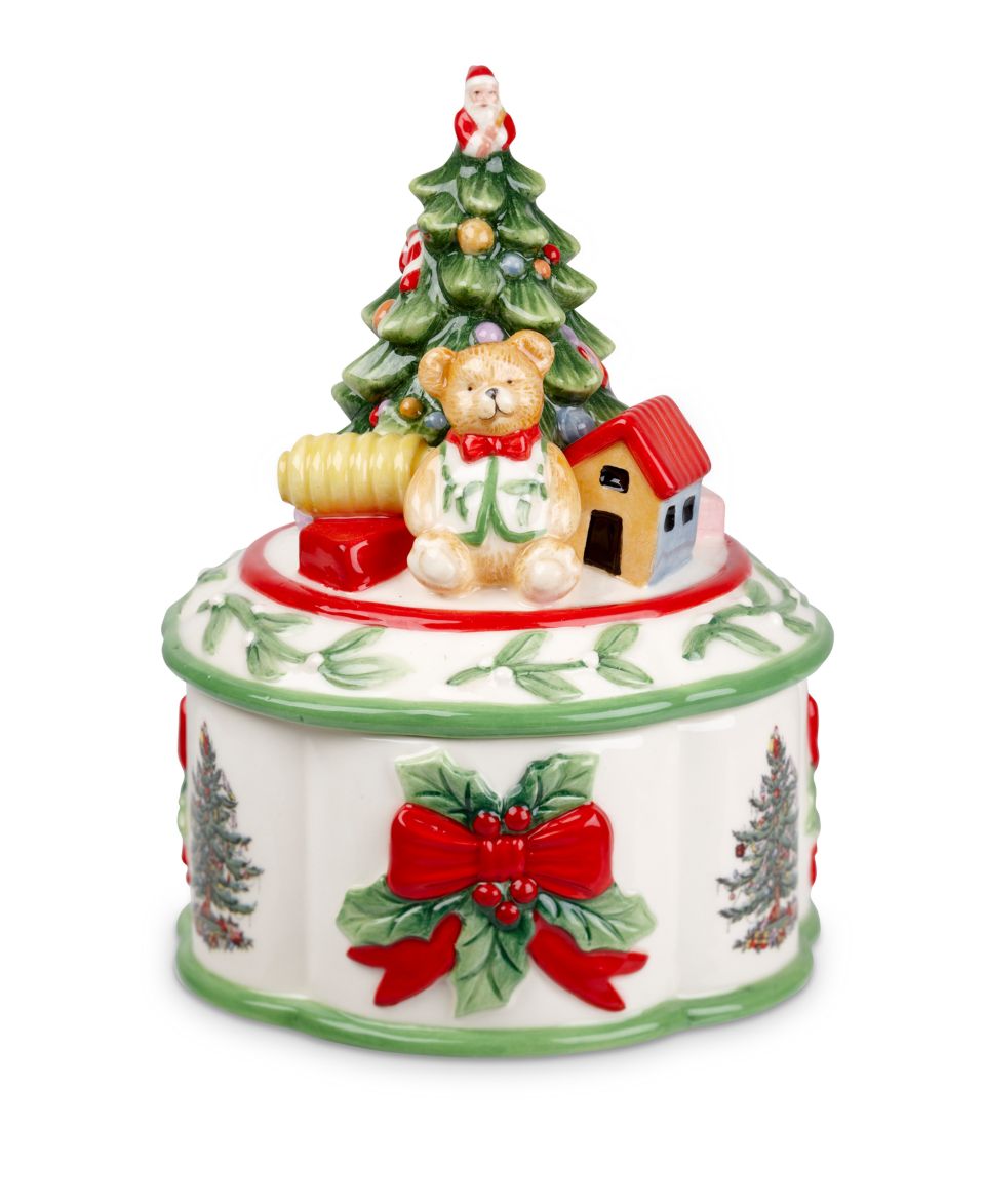 Spode Cookie Jar, 9 Christmas Tree Prestige   Serveware   Dining