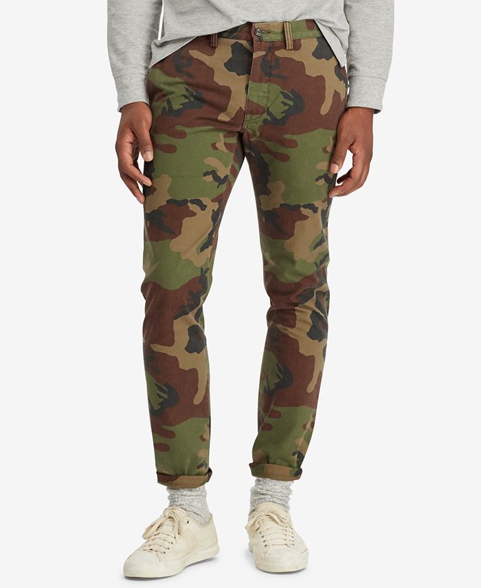 Polo Ralph Lauren Men's Slim Fit Camouflage Cotton Chino Pants ...