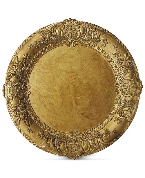 American Atelier Jay Import Gold Embossed Melamine Charger Plate Reviews Home Macy S