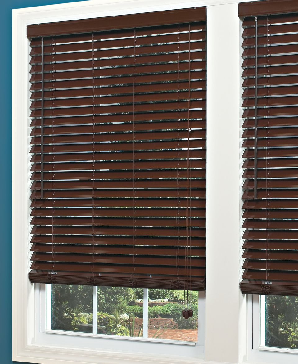 Home Basics Window Treatments, 2 Faux Wood Blinds  