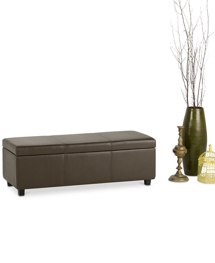 Simpli Home Easton Storage Bench & Reviews Furniture Macy's