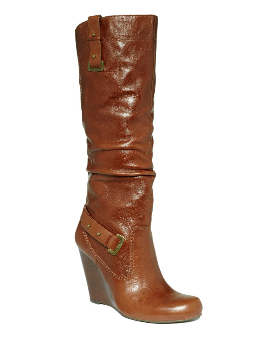GUESS Womens Mabel Wedge Boots   Shoes