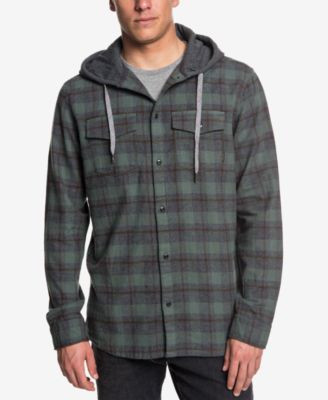 quiksilver hooded flannel