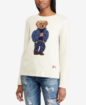 ralph lauren bear hoodie women's