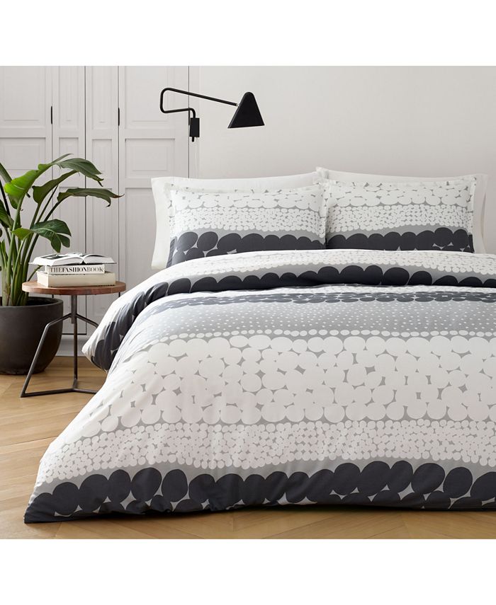 Marimekko Jurmo Gray King Comforter Set Reviews Comforters Fashion Bed Bath Macy S