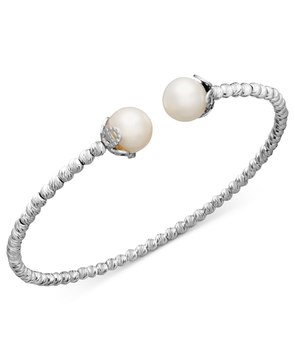 Pearl Bracelet, Sterling Silver Cultured Freshwater Pearl Sparkle