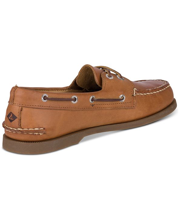 men's authentic original leather boat shoe oatmeal