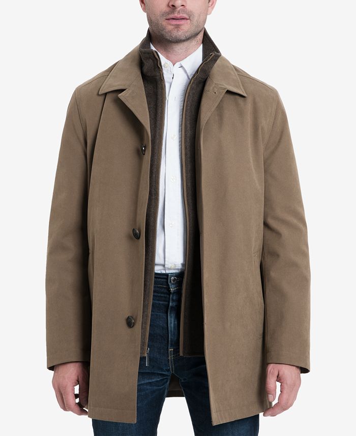 London Fog Men's Bern Long Car Coat with Bib & Reviews Coats