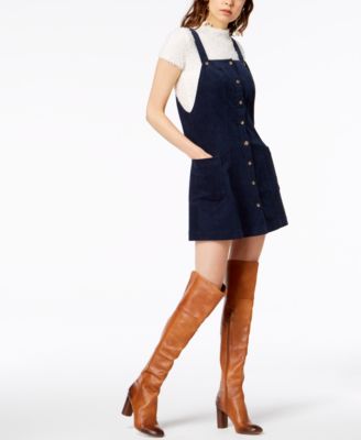 corduroy overalls skirt