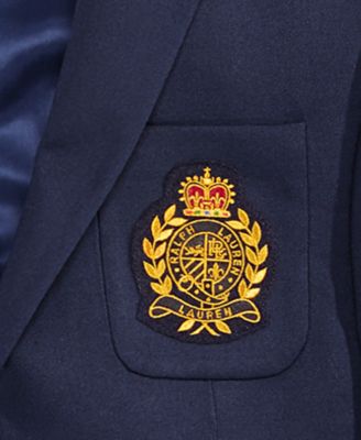 polo ralph lauren blazer with logo crest