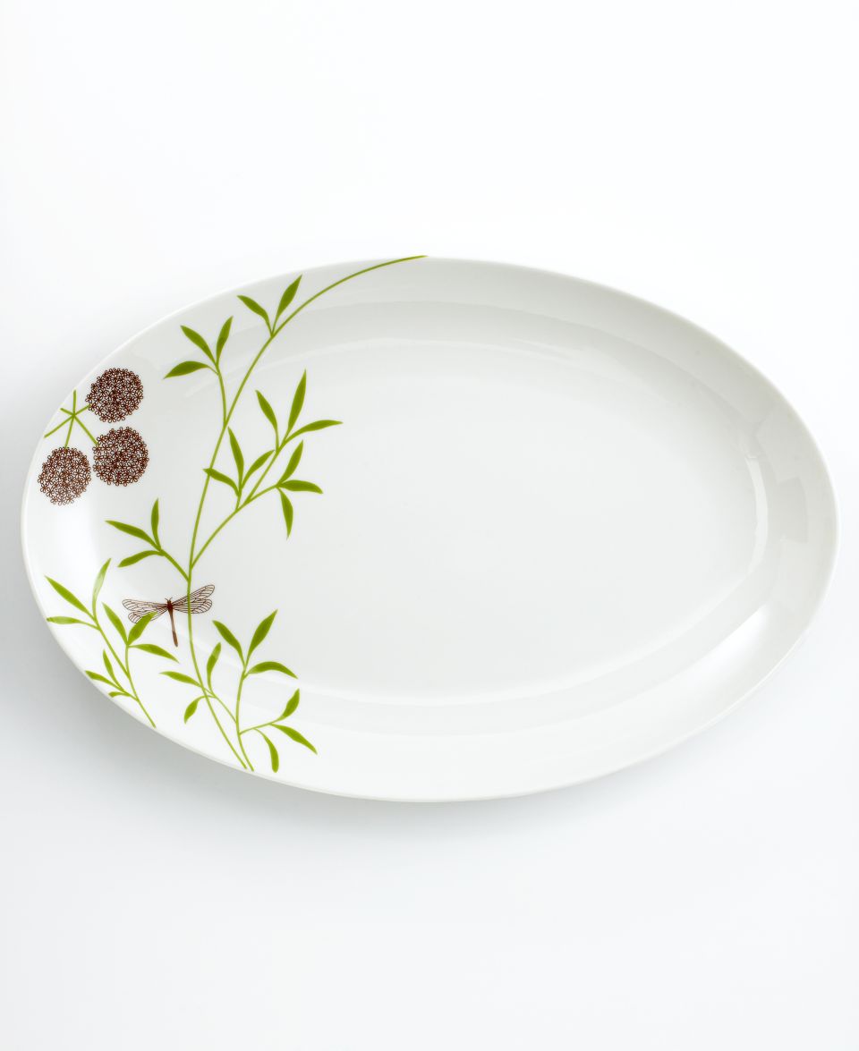 Martha Stewart Collection Dinnerware, Garden Glimmer Oval Platter