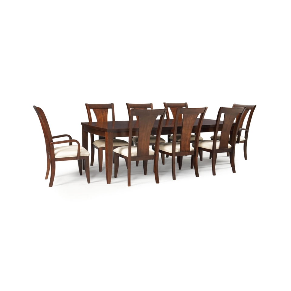   Piece Contemporary Dining Set Table, 6 Side Chairs and 2 Arm Chairs