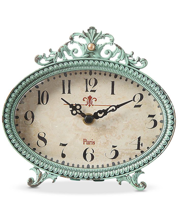 3R Studio Pewter Mantle Clock & Reviews Clocks Home Decor Macy's