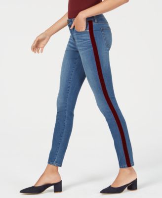 side stripe jeans womens