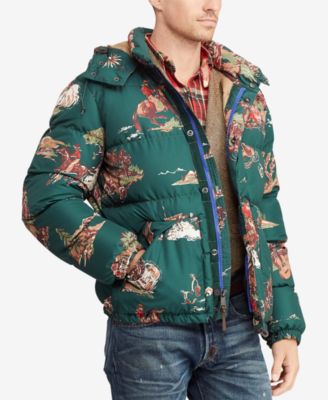 green ralph lauren puffer jacket