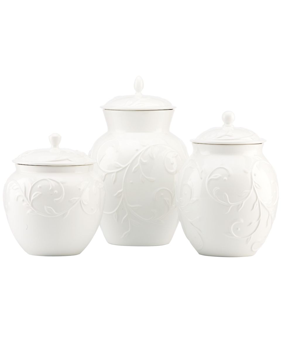 Lenox Canisters, Set of 3 Aspen Ridge   Casual Dinnerware   Dining