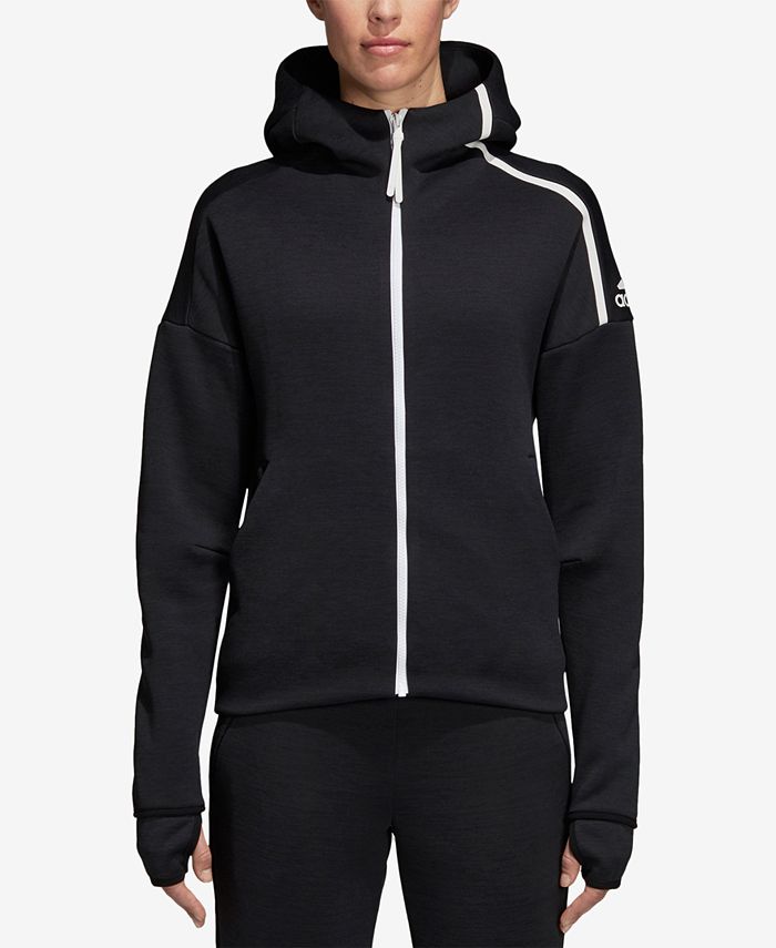 Adidas Z N E Fast Release Zip Hoodie Reviews Jackets Blazers Women Macy S