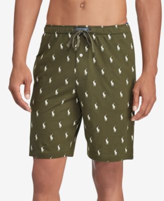 polo ralph lauren men's cotton logo pajama shorts