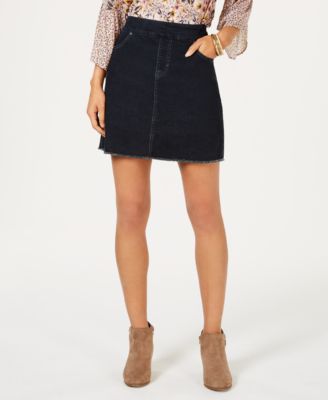 macys womens denim skirts