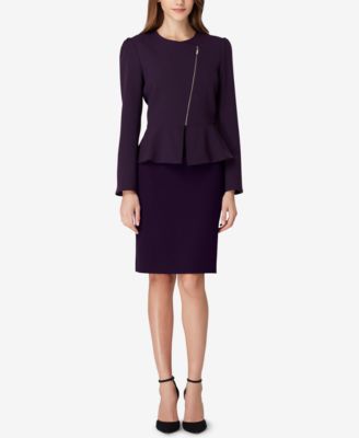 tahari peplum skirt suit