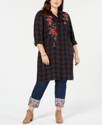 macy's style & co plus size tops