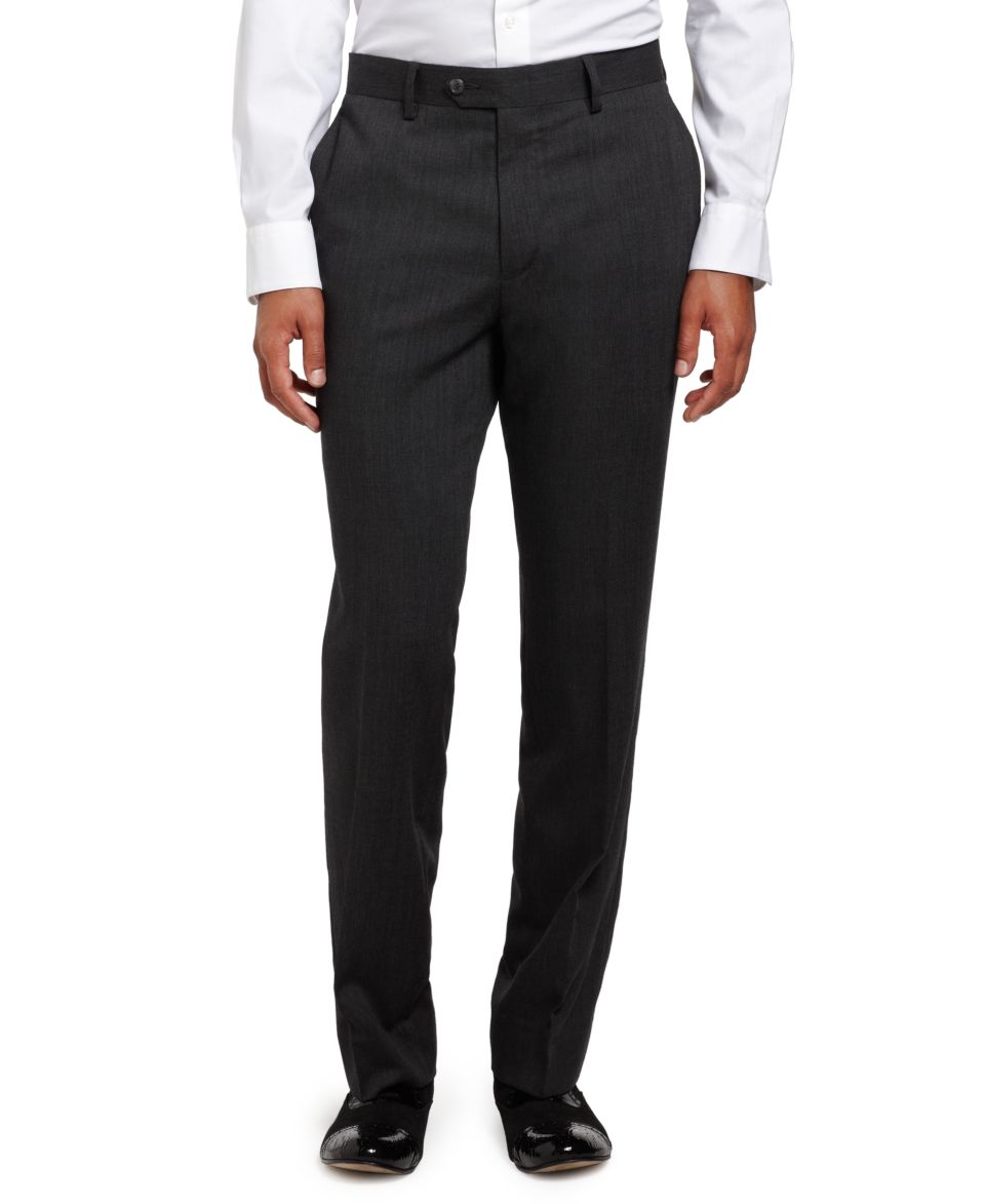 Bar III Pants, Black Twill Slim Fit   Mens Pants