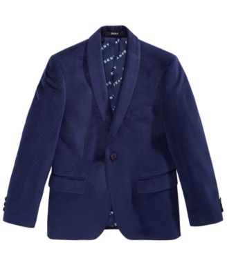 boys blue velvet suit