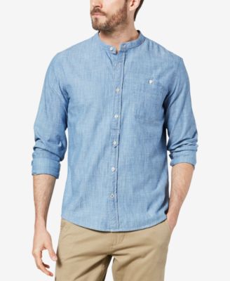 slim band collar shirt