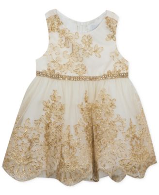 baby girl gold dress