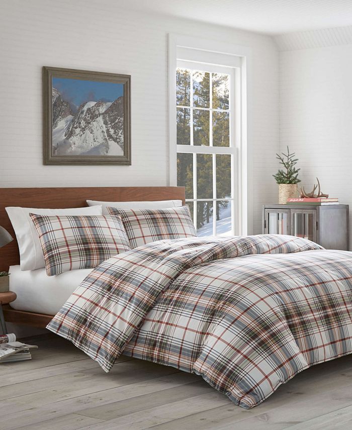 Eddie Bauer Classic Plaid Red Twin Comforter Set & Reviews Comforters