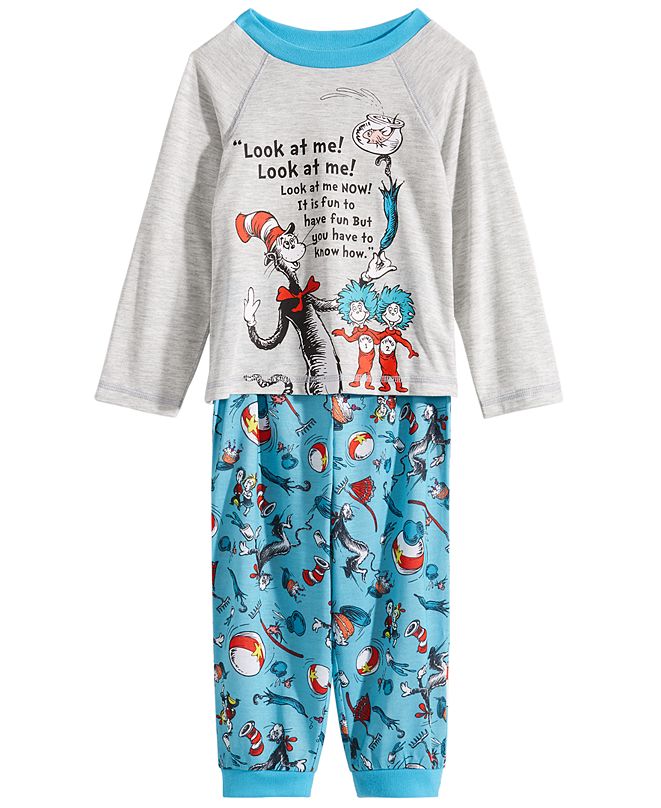 Dr. Seuss Toddler Boys 2Pc. Cat in the Hat Pajama Set & Reviews
