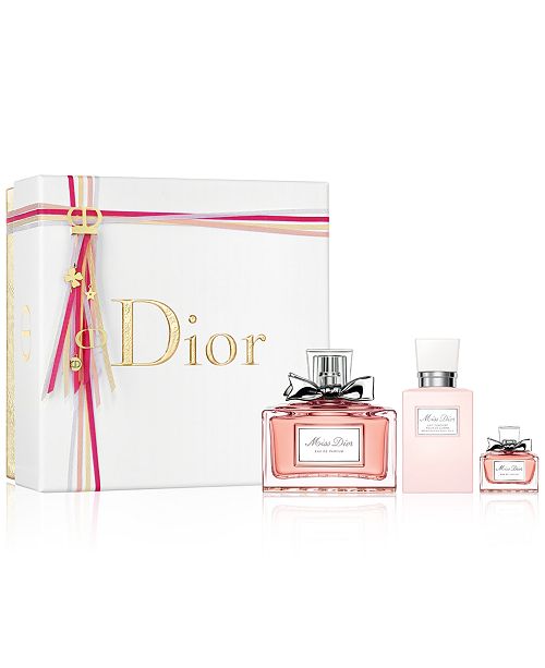 Dior 3 Pc Miss Dior Eau De Parfum Gift Set Reviews All Perfume Beauty Macy S