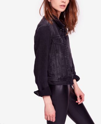 macys free people denim jacket